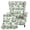 Green Tropical Toile De Jouy, variant on COEQINE Wingback Chair Cover Green Tropical Toile De Jouy Wing Backed Chair Slipcover, Separate Cushion Cover, Stretch Furniture Protector, Machine Washable, Non-Slip