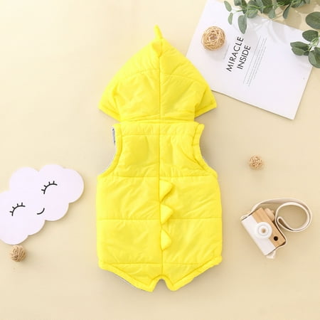 

TOWED22 Baby Jackets 6-12 Months Bear Ears Shape Warm Hoodies Clothes Toddler Zip-up Light Jacket Sweatshirt Outwear For Baby Boys Yellow