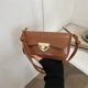 thumbnail image 2 of Bolso pequeño cuadrado con un solo hombro, bandolera debajo del brazo, estilo retro, color puro, simple, popular este año, otoño e invierno 2025, 2 of 5