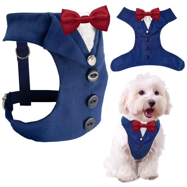Traje de boda formal para perros AVERYDAY con pajarita