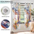 thumbnail image 5 of Whale and Flowers Leaves Blackout Curtains 63 inch Length 2 Panels Window Decoration Curtains for Bedroom Living Room, 5 of 6