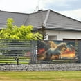 thumbnail image 3 of Lsque Starry Sky White Horse Pattern Party Banner, Festive Banner , Holiday Celebrations and Events for Carnival Birthday Party Festival Decorations-Small, 3 of 8