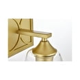 thumbnail image 5 of Living District Harris 1-Light Iron & Glass Bath Sconce in Brass/Clear, 5 of 6