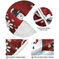thumbnail image 2 of FMSHPON Cute Snowman Xmas Christmas Tree Skirt Stand Mat for Holiday Party Decoration Indoor Outdoor 48 inches, 2 of 6