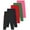 Black/Navy/Red/Army Green/Hot Pink, variant on 5 Pack Girls Leggings, Assorted Toddler and Baby Girls Leggings Pants, Full Length Basic Solid Color Leggings Stretchy Leggings Tight Pants, Sizes 3-12 Years