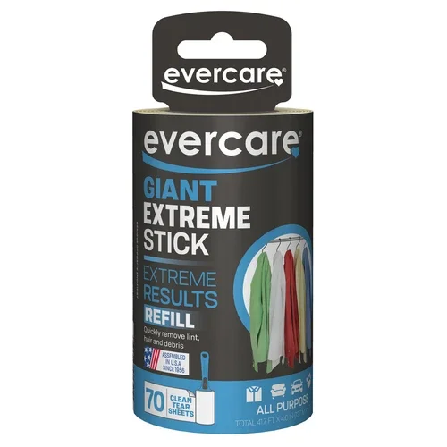 Evercare Home Giant Extreme Lint Roller Refill - 60 Sheets, 60.0 Ct