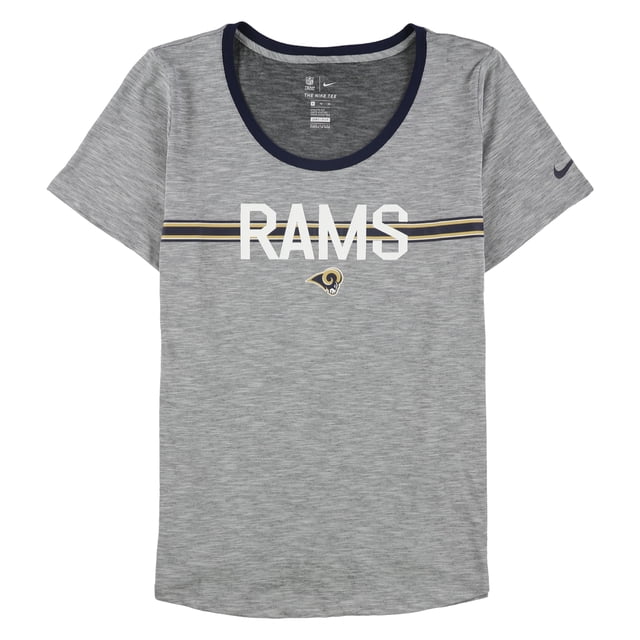 Nike Rams Graphic playera para mujer, gris, grande