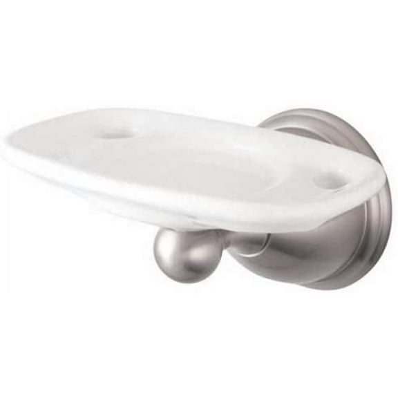 Kingston Brass BA3966SN Restoration Toothbrush and Tumbler Holder, Brushed Nickel (Pack of 2)