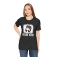 thumbnail image 5 of Feral aunt groovy auntie funny new aunt messy bun leopard Unisex T-shirt, 5 of 7