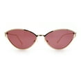 thumbnail image 4 of Womens Metal Rim Cat Eye Breezy Casual Fashion Sunglasses Gold - Burgundy, 4 of 7