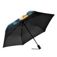 thumbnail image 2 of FORMRS Travel Umbrella Folding Auto Open Close Windproof Rain UV Protection, Floral Lemon, 2 of 8