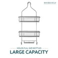 thumbnail image 6 of Moorefield 3-Tier Hanging Shower Caddy with Suction Cups, Non-Slip Neck, Bathroom Organizer, Matte Gray, 6 of 10