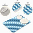 thumbnail image 4 of SKYSONIC Absorbent Dish Drying Mat Blue Plaid Kitchen Counter Mat Protector,Reversible,Extra Large 24 x 18 Inches, 4 of 7