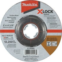 Pack of 1, Makita E-00468 X-Lock 5"X1/4" Type 27 36 Grit Metal Stainless Grinding Wheel
