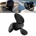 thumbnail image 4 of Boat 3 Blades Propeller, Outboard Propeller 7.8x7in Cupped RH Rotation Anti Slip  Replacement for  4-6HP MFS4 4 Stroke Engine for Maintenance, 4 of 7