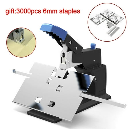 Miumaeov Heavy Duty Desktop Riding Stapler Office Manual Flat/Saddle Stitcher Paper Book Binding Machine 6.5mm.Max