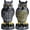 Antique, variant on Owl Decoys to Scare Birds Away Plastic Owls Statue for Garden & Outdoors by Galashield, 2 Pack
