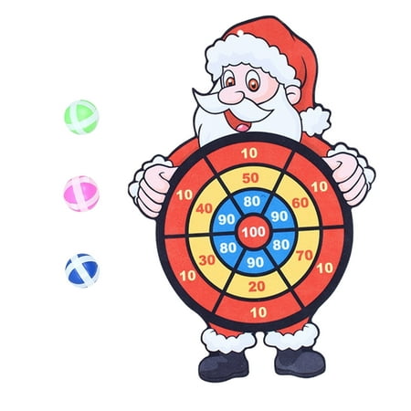 Educational Games for Kids 8-12 Children's Room Wall-Mounted Christmas Board Sticky Ball Flying Ball Target ABS
