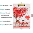 thumbnail image 3 of FMSHPON Valentine's Day Love TreeBikeHeart Balloon Clipboard Hardboard Wood Nursing Clip Board and Pull for Standard A4 Letter 13x9 inches, 3 of 6