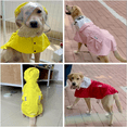 thumbnail image 4 of Waterproof Reflective Dog Raincoat with Hood,Adjustable Pet Rain Poncho(Pink,Medium), 4 of 9