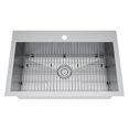 thumbnail image 1 of Exclusive Heritage  33 x 22-inch Single Bowl Top Mount Stainless Steel Kitchen Sink, 1 of 5