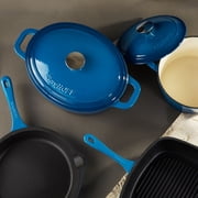 BergHOFF Neo 10pc Cast Iron Cookware Set, Blue