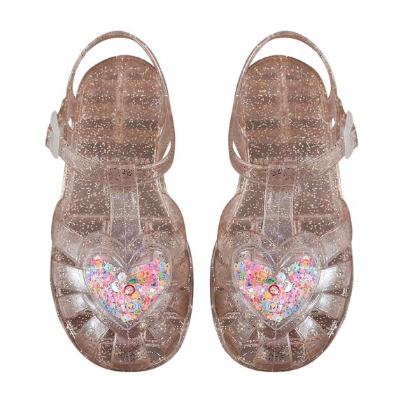KVPLBQFD Girls Fisherman Sandals Retro Flower Cutout Jelly Sandals for Kids Close Toe Adjustable Buckles Beach Shoes Toddler Fashion Summer Shoes