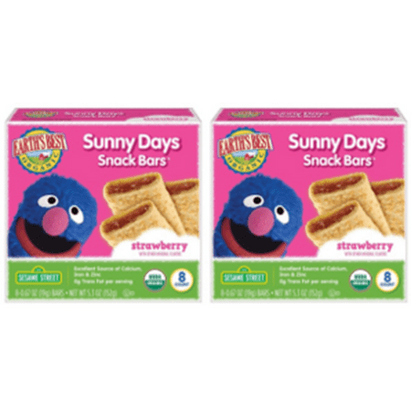 (3 Pack) Earth's Best Organic Sunny Day Toddler Snack Bars with Cereal Crust, Made With Real Strawberries - 8 (Best 3 Day Pack)