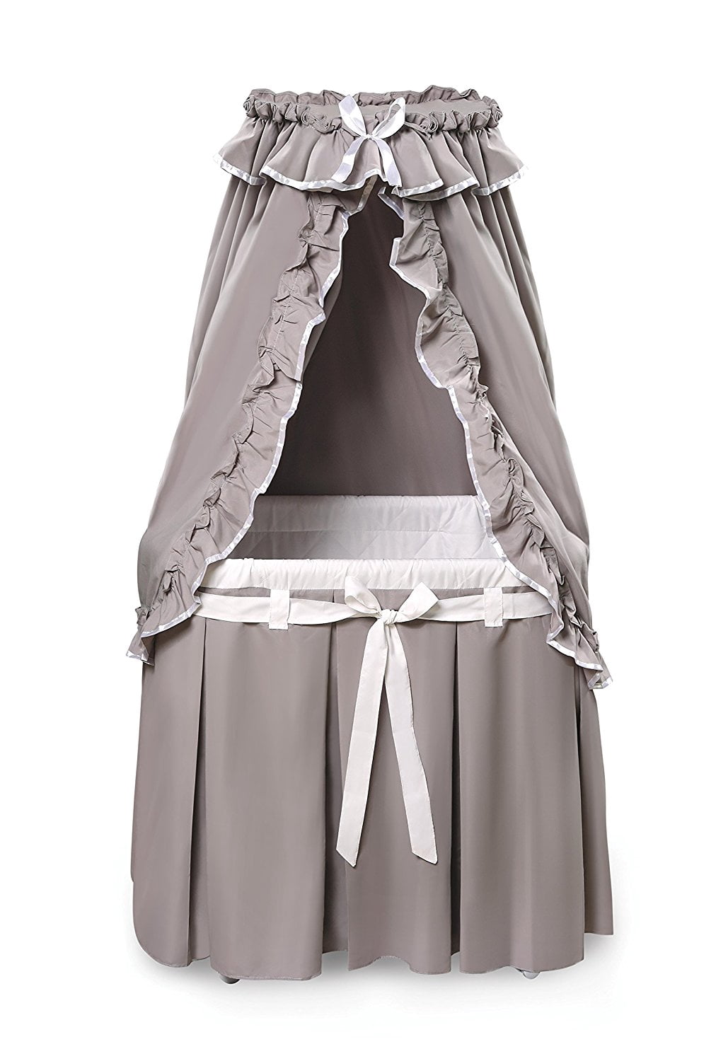 badger basket majesty baby bassinet with canopy