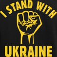 thumbnail image 3 of CafePress - I Stand With Ukraine Women's Dark Pajamas - Women's Short Sleeve Print T-Shirt and Pants Dark Cotton Pajama Set, 3 of 7
