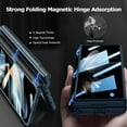 thumbnail image 5 of Compatible Samsung Galaxy Z Fold 4 Case with Screen Protector & Hand Strap,All-Inclusive Magnetic Heavy Duty Bumper Case Galaxy Z Fold 4 Phone Case with S Pen Holder,Samsung Z Fold 4 Cases,Green, 5 of 16