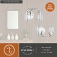 thumbnail image 4 of Toledo 2 Light Satin Nickel Industrial Jar Bathroom Vanity Fixture, 4 of 11
