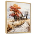 thumbnail image 2 of Designart "Seasonal Farmhouse II" Landscape & Nature Floater Framed Canvas Art Print, 2 of 7