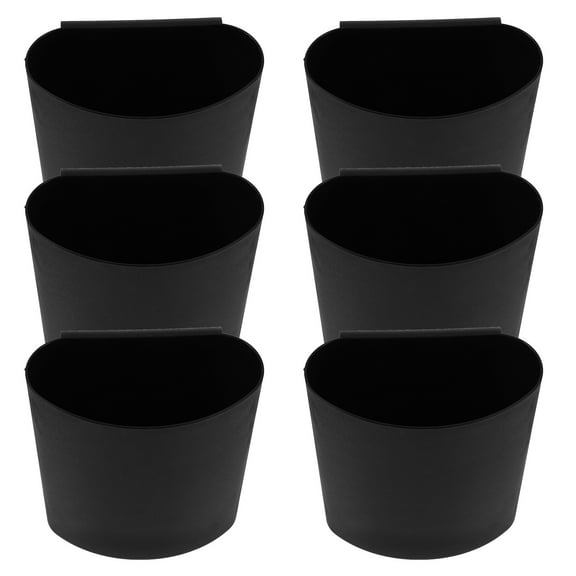 6pcs Rolling Cart Storage Buckets Hanging Accessory Plastic Containers