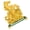 Make money immediate, variant on Shui Chinese Animal Year Golden Resin Collectible Figurine Decoration for Luck Wealth Home Decoration