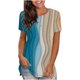 thumbnail image 1 of Blusa de manga corta con estampado digital de cuello redondo casual para mujer Pompotops  hkajfhjk461849, 1 of 3