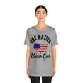 thumbnail image 3 of Unisex Jersey Short Sleeve Tee One Nation Under God, 3 of 4