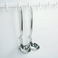 thumbnail image 6 of KitchenTrend 2-piece 18/0 Side Rest Hanging Ladle & Slotted Spoon Strainer Set with Unique S-Curved Handles, Stainless Steel, 6 of 11
