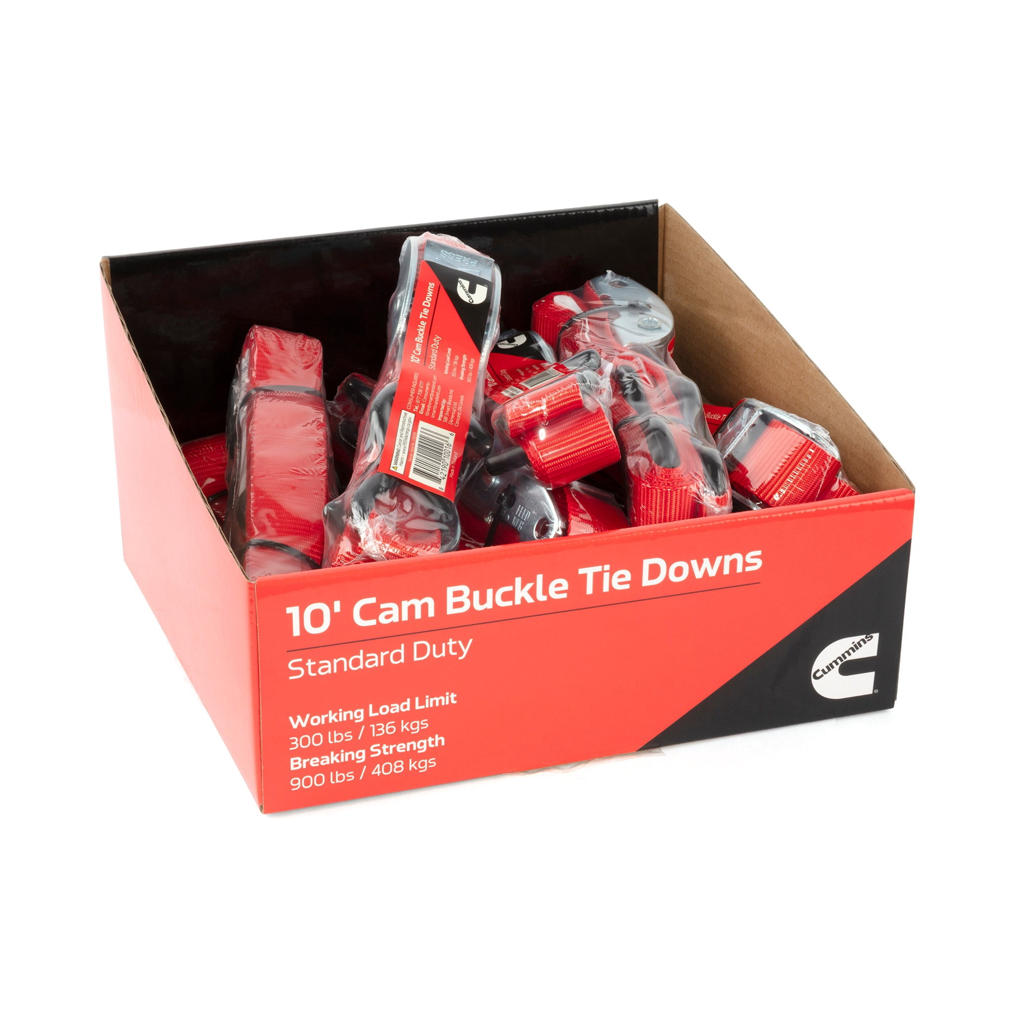 Cummins 10' Cam Buckle Tie Down