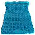 thumbnail image 2 of Almohadilla para dormir doble para acampar, cojín para cama, colchón y alfombrilla con luz de aire para 2 personas para caminatas, viajes en automóvil - Azul Pavo Real Azul eléctrico Baoblaze Cojín para dormir doble, 2 of 8