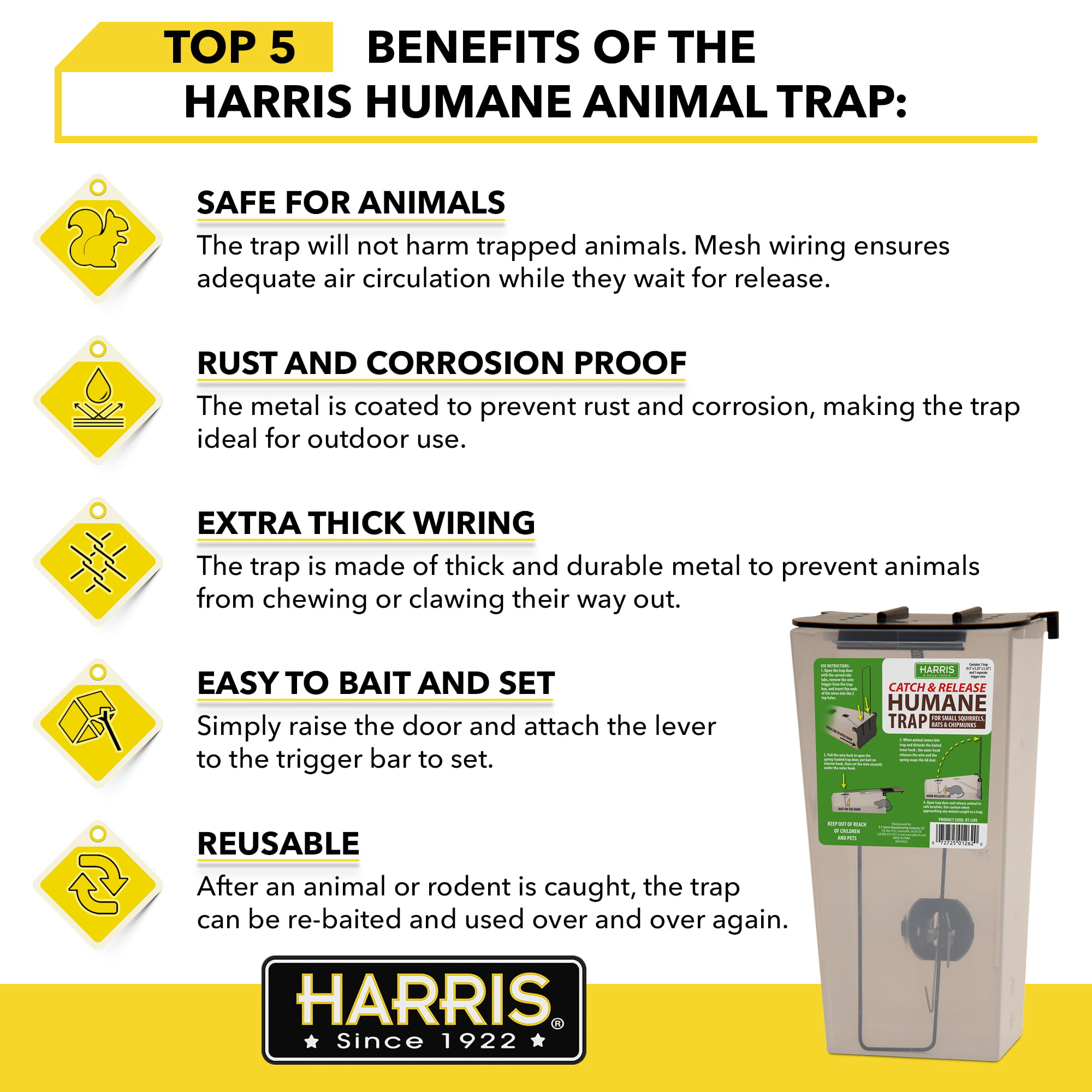 Harris Humane Trap / Live Trap Spartanburg SC / Trap And Release