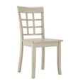 thumbnail image 3 of Lexington Large Wood Dining Set with 6 Window Back Chairs, White, 3 of 5