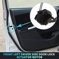 thumbnail image 2 of Front Left Power Door Lock Actuator Motor with Cable for Nissan Versa Note 2014-2017 No.805013WC6A Black, 2 of 7