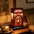 thumbnail image 5 of 2026 Upgrade Fire Dept Vintage Lamp, Classic Brick Firestations Warm LED Night Light, Retro Table Decor for Bedroom Office Unique Desk Light Gifts, 5 of 10