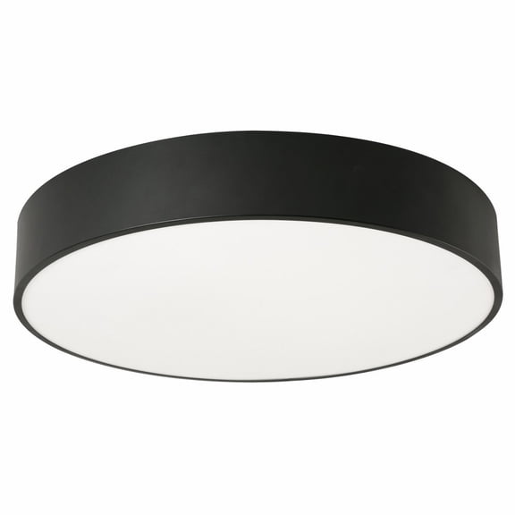 BAYF24LAJUDBK AFX Bailey - 35W 1 LED Adjustable CCT Flush Mount In Modern Style-4 Inches Tall and 24 Inches Wide-Black Finish
