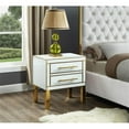 thumbnail image 4 of Home Square Gigi Side Table in White Glass and Gold Finish - Set of 2, 4 of 7