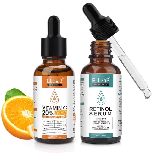 Sérum ELBBUB para día y noche, antienvejecimiento, vitamina C, retinol, 30 ml