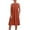 Red, variant on Vivianyo HD Women's Casual Sleeveless Empire Waist Midi Dress, Round Neck with Side Pockets, Women's Black, Sizes S-5XL