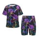 thumbnail image 1 of Balery Starry Night Iris Field Conjunto de Pijama Infantil de Manga Corta con Estampado – Ropa de Dormir de Algodón Suave-3X-Large, 1 of 6