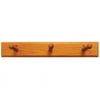 Ldr Rustic Oak Triple Robe Hook 165-9990